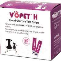 VQPET bloedglucose teststrips, bloedglucose meten bij huisdieren (2x25 strips)